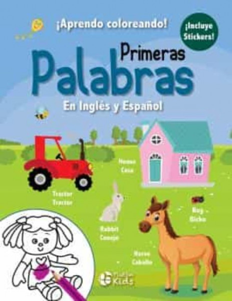 Primeras Palabras ingles y español colorear