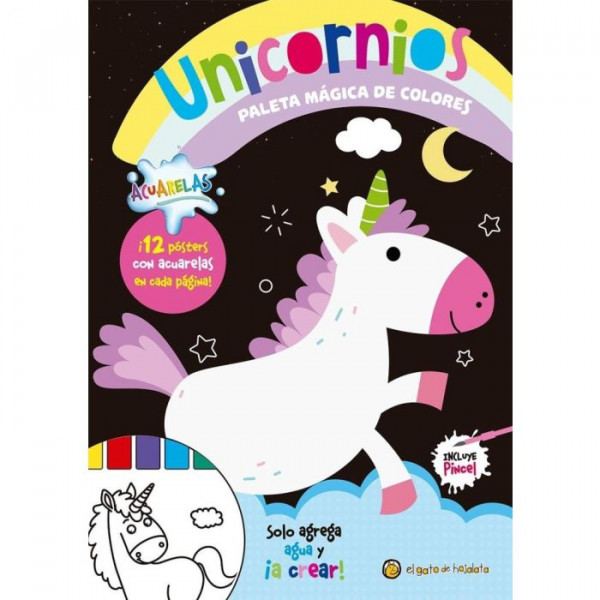 Unicornios Libro Acuarelas
