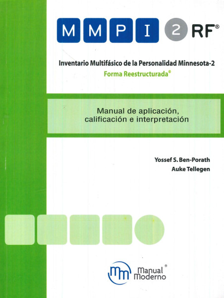 MMPI-2 RF INVENTARIO MULTIFASICO DE LA PERSONALIDAD MINNESOTA-2 FORMA REESTRUCTURADA CARTON