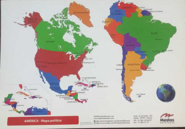 America - Mapa Politico A5