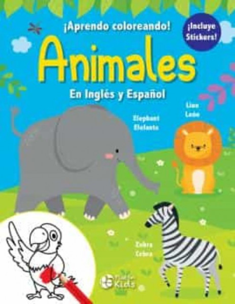 Animales en ingles y español colorear 